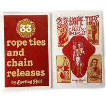 Load image into Gallery viewer, 33 Rope Ties and Chain Releases by Burling Hull - paperback book