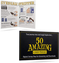 Load image into Gallery viewer, 50 Amazing Card Tricks Kit Deluxe Edition - Includes Svengali and Stripper Decks!
