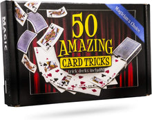 Load image into Gallery viewer, 50 Amazing Card Tricks Kit Deluxe Edition - Includes Svengali and Stripper Decks!