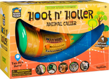 Load image into Gallery viewer, Toysmith Outdoor Discovery Hoot-N-Hollar Animal Caller Horn – 9 Realistic Wildlife Sounds Toy for Kids Ages 5+ – Portable Sound Effects Machine with Strap & Batteries Included