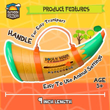 Load image into Gallery viewer, Toysmith Outdoor Discovery Hoot-N-Hollar Animal Caller Horn – 9 Realistic Wildlife Sounds Toy for Kids Ages 5+ – Portable Sound Effects Machine with Strap & Batteries Included