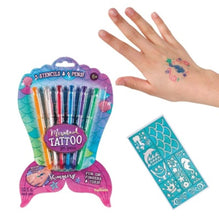 Load image into Gallery viewer, Toysmith Mermaid Tattoo Gel Pens, For Boys & Girls Ages 6+ - Art and Crafts for Children