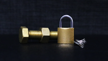 Load image into Gallery viewer, Advanced Bolt and Nut by Uday Jadugar - Wonderful Close-up Magic with Brass