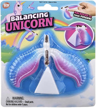 Load image into Gallery viewer, Balancing Unicorn - 5" Toy - Balance on Your Finger or the Stand!