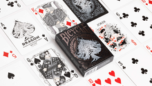 Load image into Gallery viewer, Bicycle Dragon Black Playing Cards by US Playing Card Company