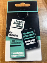 Load image into Gallery viewer, Brutally Honest Affirmation Cards - 54 Different Not So Positive Cards