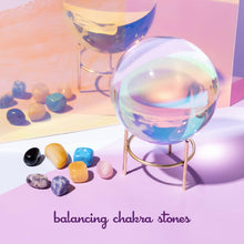 Load image into Gallery viewer, Chakra Stones - Seven Chakras - Also Includes a Carrying Pouch!