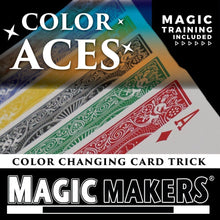 Load image into Gallery viewer, Color Aces Packet Card Trick - Bicycle Card Packet Trick and Online Learning!