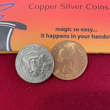 Load image into Gallery viewer, Hopping Half - by Ted's Sterling Magic - Sun and Moon Coin Magic Trick