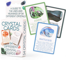 Load image into Gallery viewer, Crystal Cards - A Guide to Uses and Meanings of 54 Different Crystals!