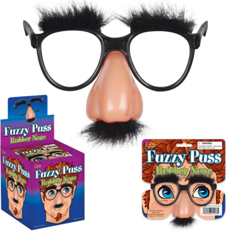 Fuzzy Puss - Beagle Puss - Groucho Style Glasses - Get Your Disguise On In Style