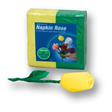 Load image into Gallery viewer, Napkin Rose Kit - Includes 50 Yellow/Green Napkins and Digital Download!