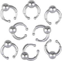Load image into Gallery viewer, Fake Piercings - Phony Piercings - Clip-On Painless Fun! - In Silver!