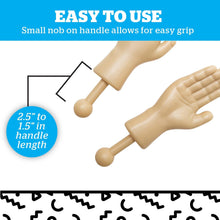 Load image into Gallery viewer, BigMouth Inc Tiny Hands Gag Gifts Baby Hands on a Stick - Fake Small Hands for Costumes and Pranks - Funny Stick Puppets - Party Assortment Set of 4