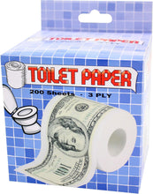 Load image into Gallery viewer, Island Dogs Big Bucks Novelty Toilet Paper - 3-Ply Tissue with Hilarious Bathroom Humor – Perfect Gag Gift, Crazy Pranks and Funny Toilet Paper for Fun Bathroom Decor - Septic Safe