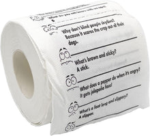 Load image into Gallery viewer, Island Dogs Crap Jokes Novelty Toilet Paper - 3-Ply Tissue with Hilarious Bathroom Humor – Perfect Gag Gift, Crazy Pranks and Funny Toilet Paper for Fun Bathroom Decor - Septic Safe