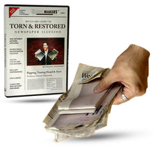 Load image into Gallery viewer, Torn and Restored Newspaper Illusion Course - DVD!