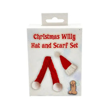 Load image into Gallery viewer, Christmas Willy Hat and Scarf Set For Your Peter! - Great Gag Gift - Stocking Stuffer