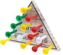 Load image into Gallery viewer, Wooden Triangle Peg Game - Game Includes Pegs and Instructions - Travel Game