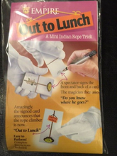 Load image into Gallery viewer, Out to Lunch - A Mini Rope Trick on a Card - Very Easy To Do!