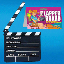 Load image into Gallery viewer, Clapper Board - Use for Theatrical Events, Gags, Pranks, and Just Plain Fun!