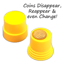 Load image into Gallery viewer, Coin Base - Magical Coin Pedestal - Easy To Do - Make A Coin Vanish Like Magic! (Colors Vary)