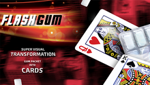 Load image into Gallery viewer, Flash Gum - Three Selected Cards Vanish and Reappear in a Most Peculiar Fashion!