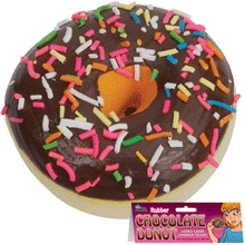Load image into Gallery viewer, Fake Chocolate Donut - Deluxe Rubber Chocolate Donut - Looks Good Enough To Eat!