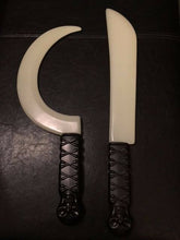 Load image into Gallery viewer, Glow in the Dark Weapons - Knife, Cleaver, Sickle - Perfect for Cosplay!