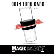 Load image into Gallery viewer, Coin Thru Card - Make Coins Pass Thru A Solid Playing Card! - Coin Through Card