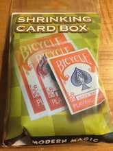 Load image into Gallery viewer, Shrinking Card Case Box - Deck of Cards are Removed and Now the Box Has Shrunk!