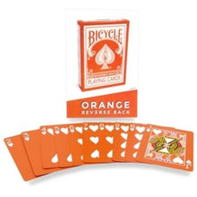 Load image into Gallery viewer, Reversed Back Bicycle Card Decks: Green / Blue / Black / Red / Yellow / Orange / Pink and Purple!