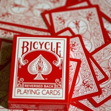 Load image into Gallery viewer, Reversed Back Bicycle Card Decks: Green / Blue / Black / Red / Yellow / Orange / Pink and Purple!
