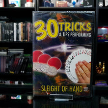 Load image into Gallery viewer, 30 Tricks and Tips Performing Sleight of Hand DVD!