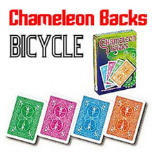 Load image into Gallery viewer, Chameleon Backs - Bicycle Card Stock! - Color Changing Card Packet Magic Trick