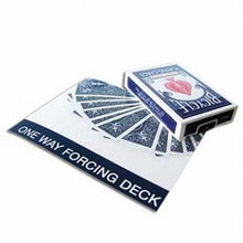 Load image into Gallery viewer, One Way Forcing Deck - Bicycle Poker Size Red or Blue Playing Cards