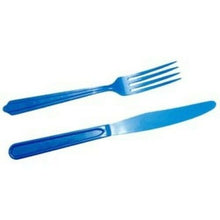 Load image into Gallery viewer, Super Size Knife and Fork Set - A Big Knife 'N' Fork for A Big Appetite! Great gag! Colors Vary