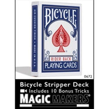Load image into Gallery viewer, Stripper Deck of Bicycle Playing Cards - Poker Size -As Seen On TV- Red or Blue