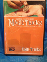 Load image into Gallery viewer, Amazing Easy to Learn Magic Tricks: Coin Tricks! DVD Only - Use Regular Coins