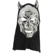 Load image into Gallery viewer, Silver Devil Mask - Use It For Dress Up - Halloween - Cosplay! - Devil Mask
