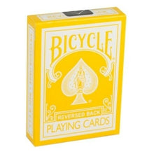Load image into Gallery viewer, Reversed Back Bicycle Card Decks: Green / Blue / Black / Red / Yellow / Orange / Pink and Purple!