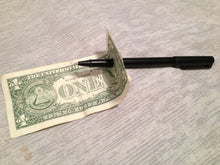 Load image into Gallery viewer, Pen Thru Bill close-up magic trick - Pen Through Dollar - Perfect Penetration