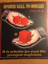Load image into Gallery viewer, Ball To Square - Sponge Ball Magic - Great Beginner's and Close-Up Magic Trick
