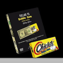 Load image into Gallery viewer, Dollar to Bubble Gum - Dollar to Chiclets - Close-Up Magic