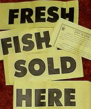 Load image into Gallery viewer, Fresh Fish Sold Here - Torn and Restored Paper Tear With A Theme - Easy To Do!