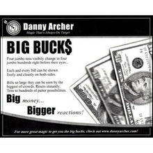 Load image into Gallery viewer, Big Bucks by Danny Archer - Four Oversized Tens Change Into Four Hundreds!