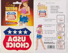 Load image into Gallery viewer, Sexy USDA Choice Temporary Tattoo - Cosplay, Dress-Up, Halloween or Theater!