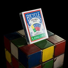 Load image into Gallery viewer, Tetra 4-Way Fanning Card Deck in Bicycle Card Stock! Colorful Fanning Card Decks