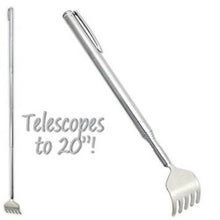 Load image into Gallery viewer, Extendable Back Scratcher - Extends to 20 Inches! - Silver With Pocket Clip!