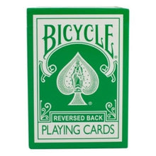 Load image into Gallery viewer, Reversed Back Bicycle Card Decks: Green / Blue / Black / Red / Yellow / Orange / Pink and Purple!